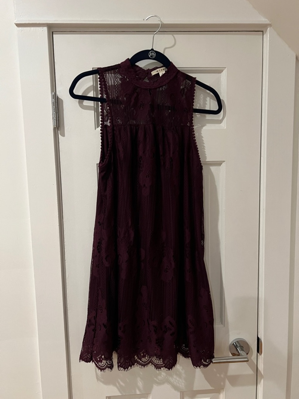 miami Lace Dress in Deep Plum